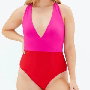 NWT Summersalt Deep Dive Swimsuit in Red/Pink